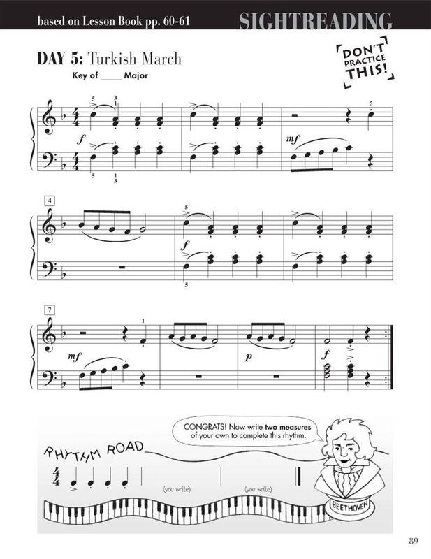 Piano Adventures Sightreading Level 2B