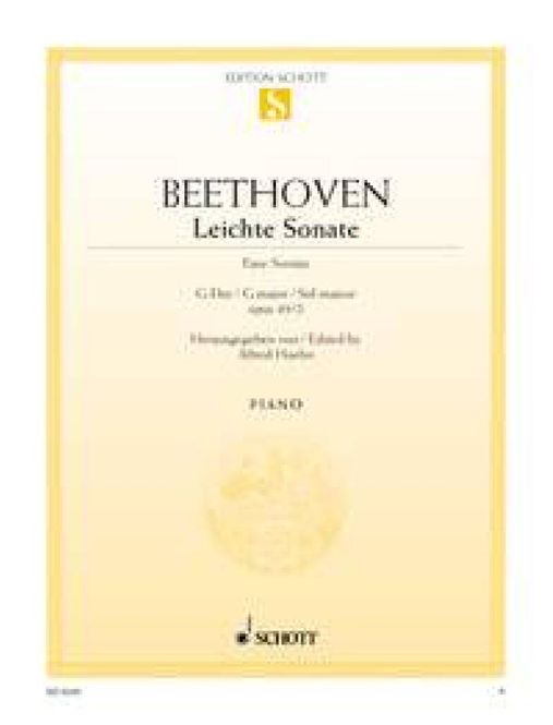 Hovedbilde Ludwig van Beethoven - Leichte Sonate G Opus 49/2