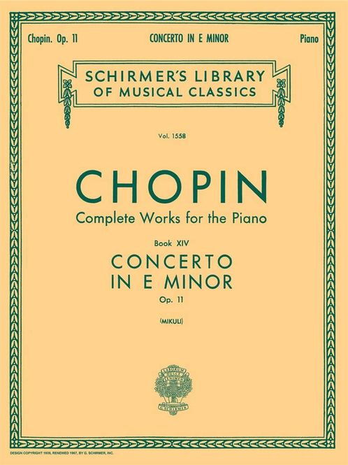 Hovedbilde Frédéric Chopin - Piano Concerto No.1 In E Minor Op.11