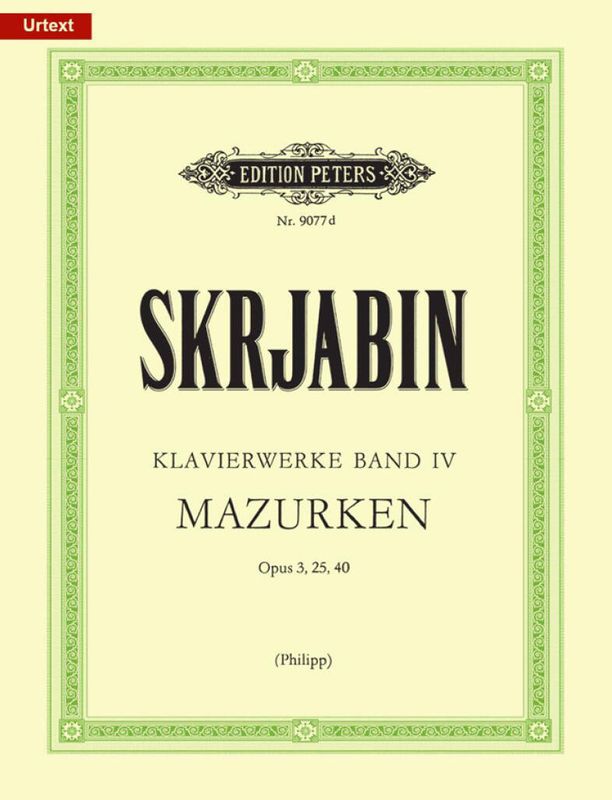 Alexander Scriabin - Piano Works Volume 4