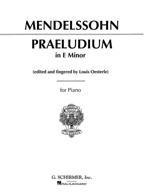Hovedbilde Felix Mendelssohn Bartholdy - Praeludium in E ...