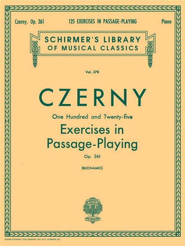 Carl Czerny - 125 Exercises in Passage Playing, Op. 261