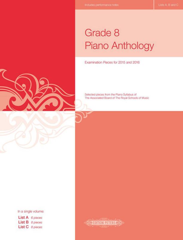Various - Grade 8 Piano Anthology 2015/2016