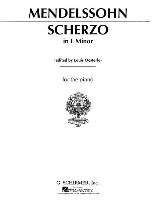 Hovedbilde Felix Mendelssohn Bartholdy - Scherzo in E Minor, ...