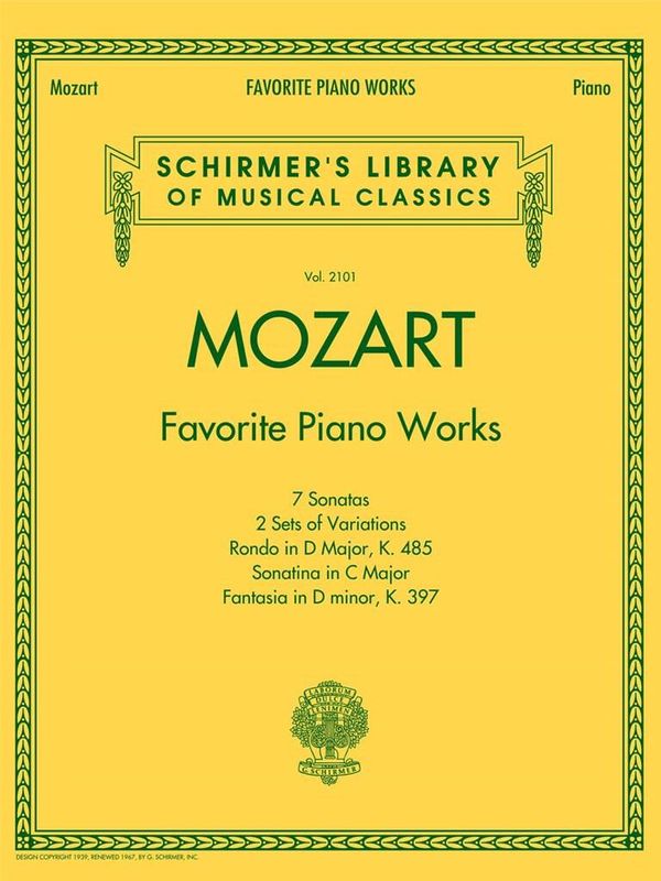 Wolfgang Amadeus Mozart - Mozart - Favorite Piano Works
