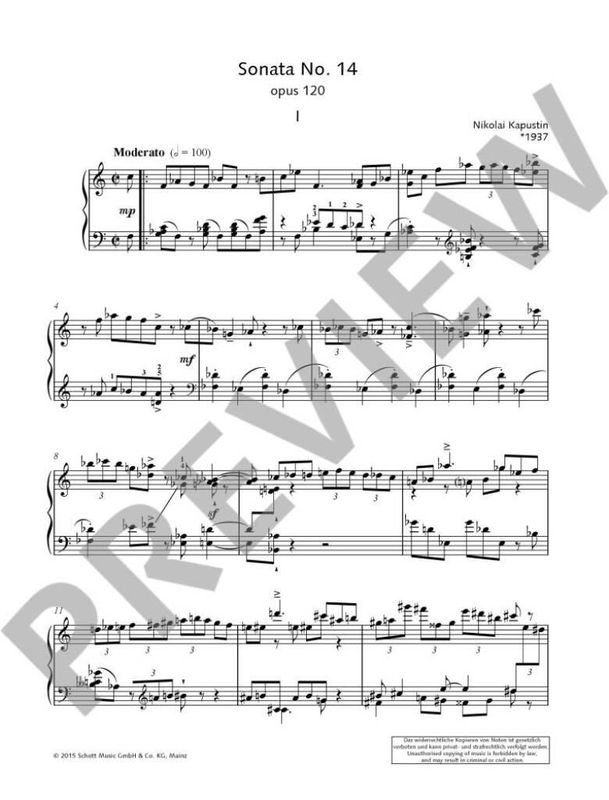 Nikolai Kapustin - Sonata No. 14 op. 120