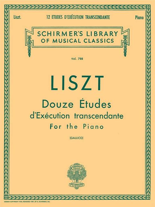 Hovedbilde Franz Liszt - 12 Études d'ex?cution transcendante