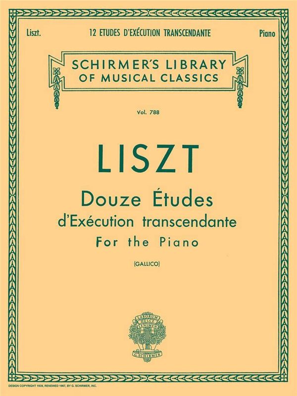 Franz Liszt - 12 Études d'ex?cution transcendante