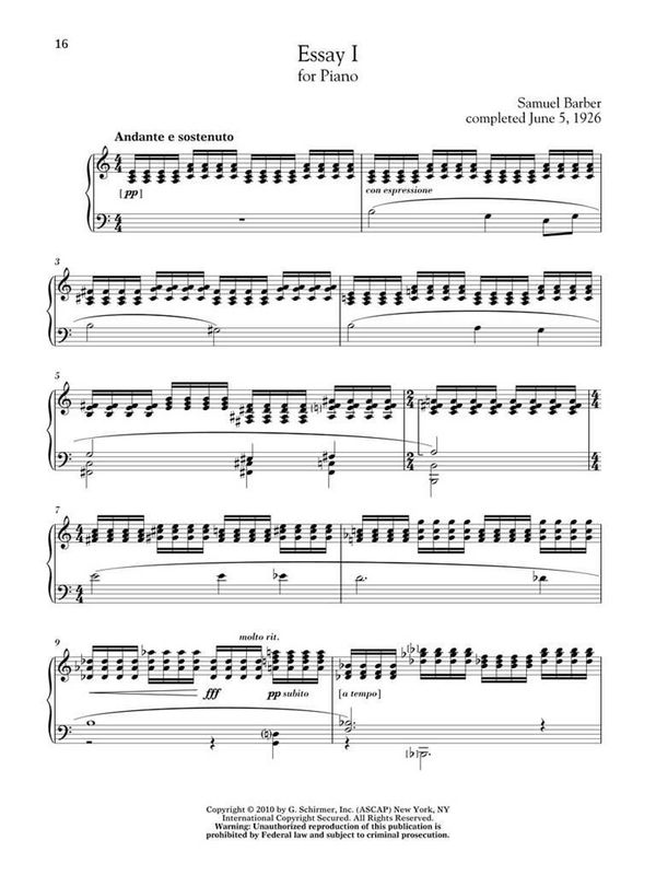 20th Century American Composers - Up Interm. Level