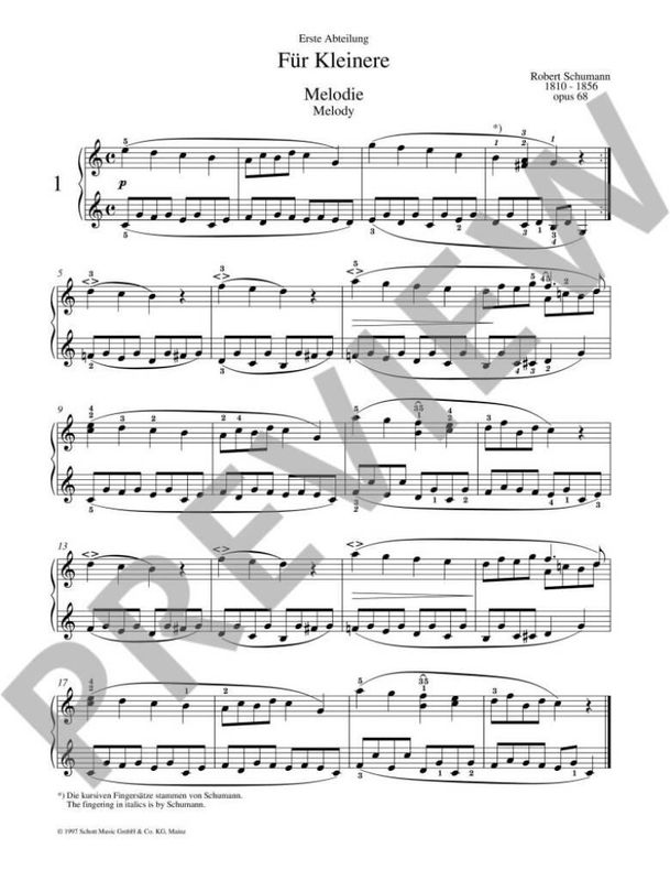 Robert Schumann - Album Fur Die Jugend Opus 68