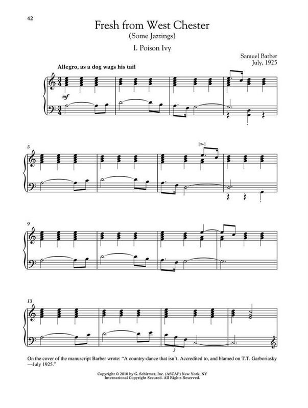 Samuel Barber - Early Piano Works