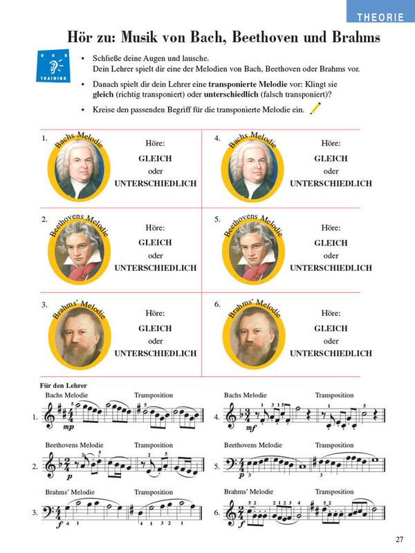 Piano Adventures: Unterrichtsheft Stufe 3 mit CD