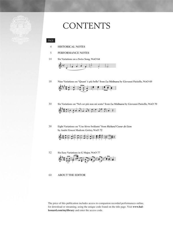 Ludwig van Beethoven - Ludwig van Beethoven - Easier Piano Varia