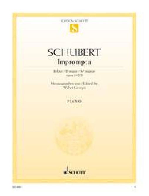 Hovedbilde Franz Schubert - Impromptu 3 Bes Opus 142