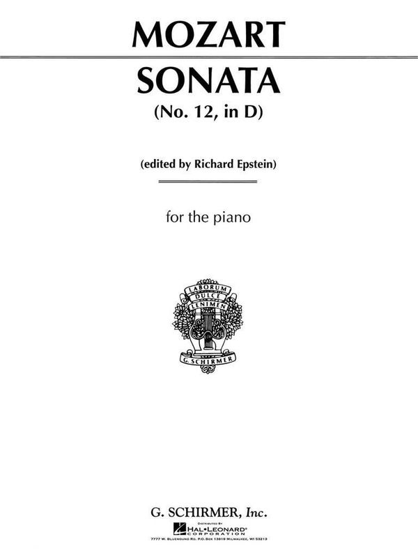 Wolfgang Amadeus Mozart - Sonata No. 12 in D Major K311