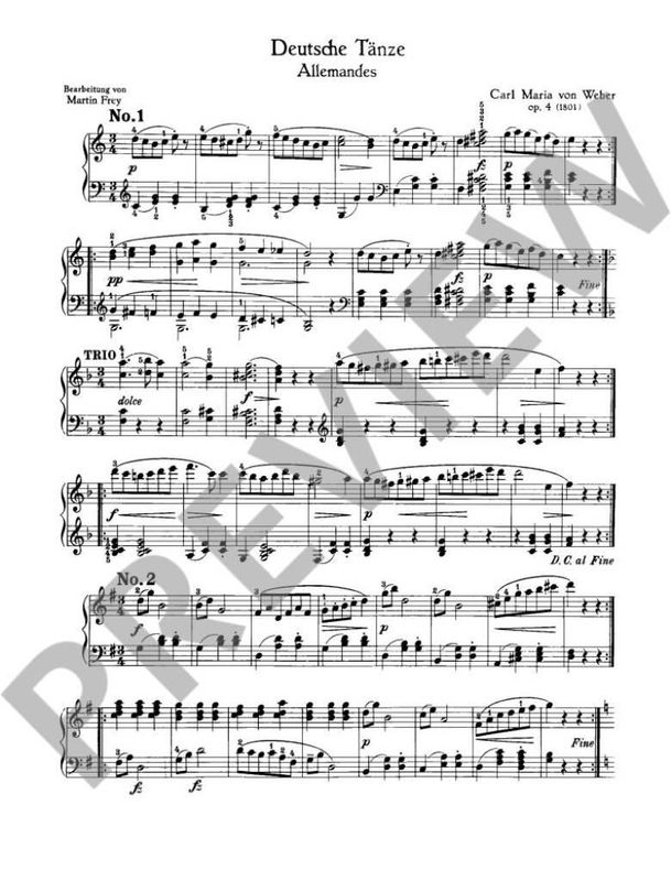 Carl Maria von Weber - Deutsche Tanze op. 4