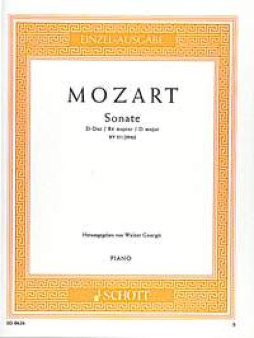 Hovedbilde Wolfgang Amadeus Mozart - Sonate D Kv311