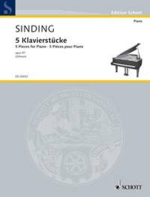 Hovedbilde Christian Sinding - 5 Pieces for Piano op. 97