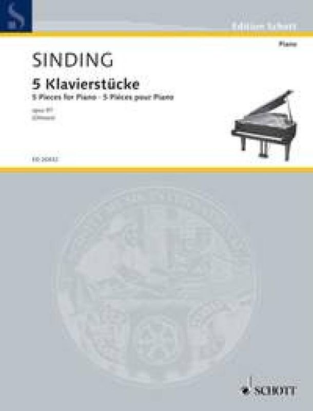Christian Sinding - 5 Pieces for Piano op. 97