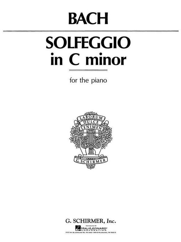 Carl Philipp Emanuel Bach - Solfeggietto in C Minor