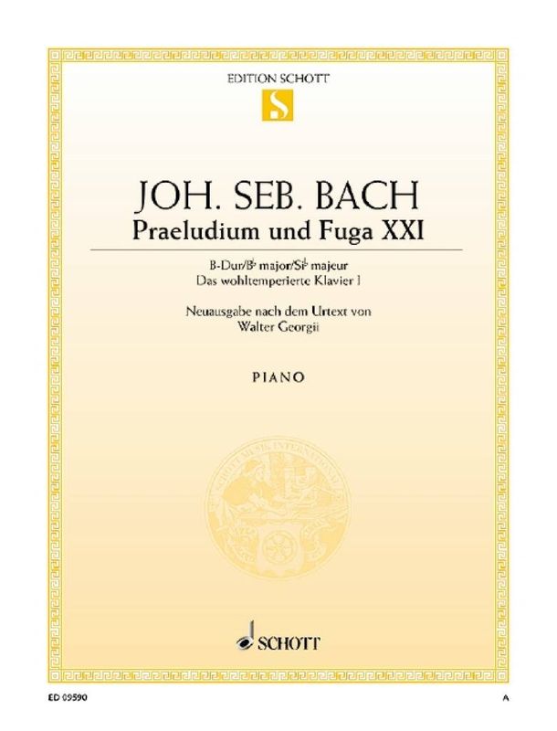 Johann Sebastian Bach - Prelude & Fuga 11 Bes Bwv866