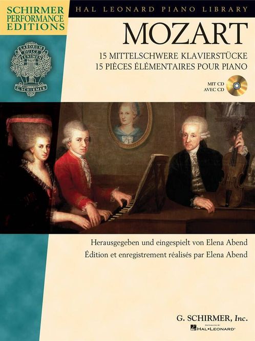 Hovedbilde Wolfgang Amadeus Mozart - 15 Intermediate Piano Pieces