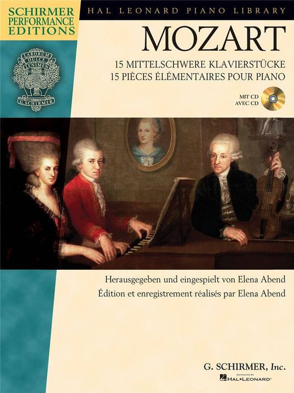 Wolfgang Amadeus Mozart - 15 Intermediate Piano Pieces