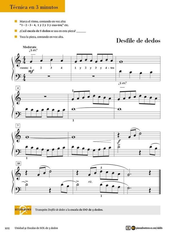 Adultos Piano Adventures Libro 1