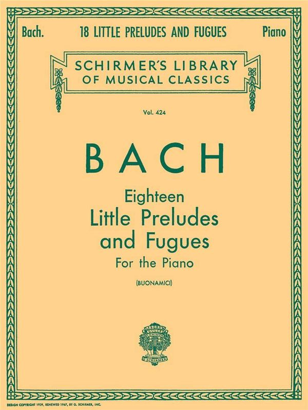 Johann Sebastian Bach - 18 Little Preludes and Fugues