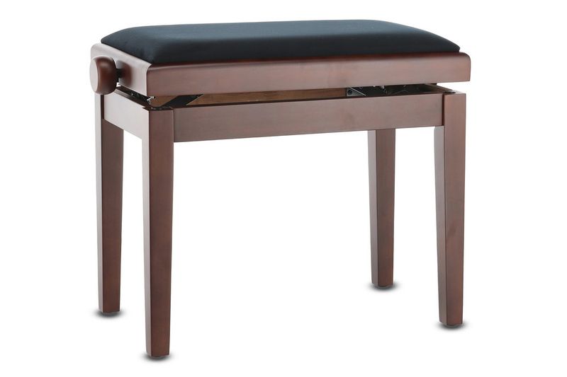 GEWA Piano bench Deluxe Walnut dark matt