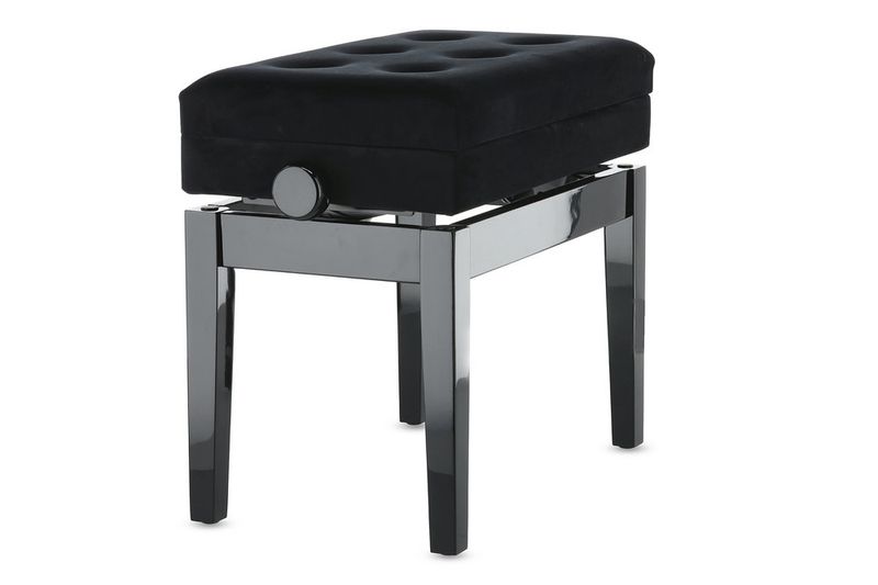 GEWA Piano bench Deluxe Compartment Black highgloss