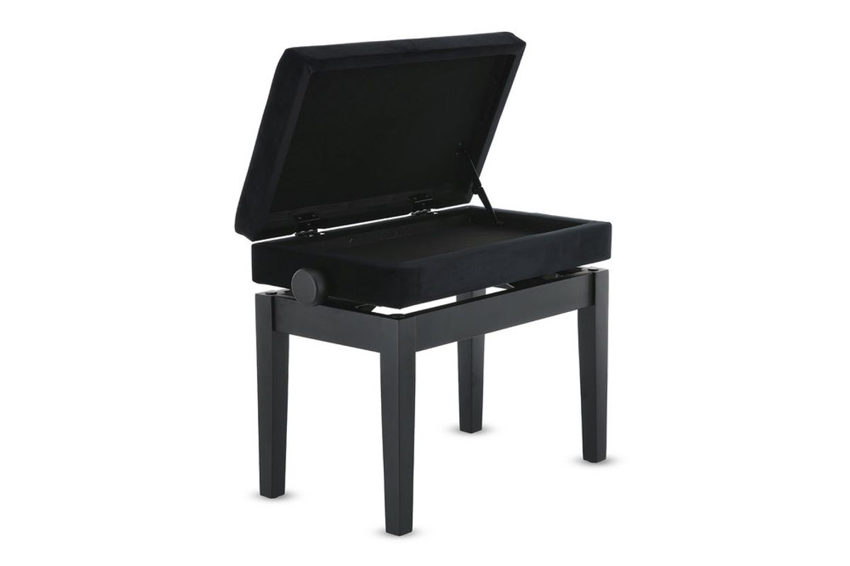 GEWA Piano bench Deluxe Compartment Black matt