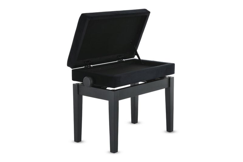 GEWA Piano bench Deluxe Compartment Black matt