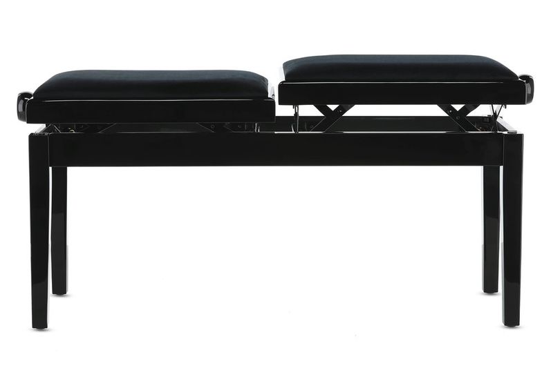 GEWA Piano bench Deluxe Double Black highgloss