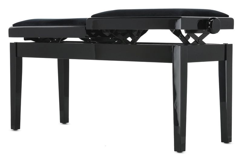 GEWA Piano bench Deluxe Double Black highgloss
