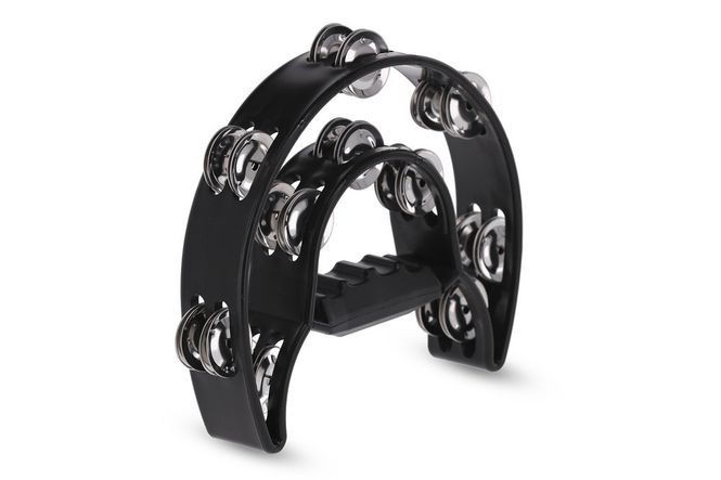 Hovedbilde GEWA Jingle wreath Half moon 20 jingles Black