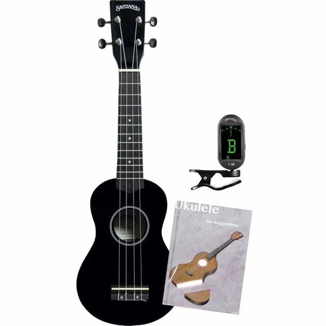 Hovedbilde Santana 01 BK ukulele pakkeløsning