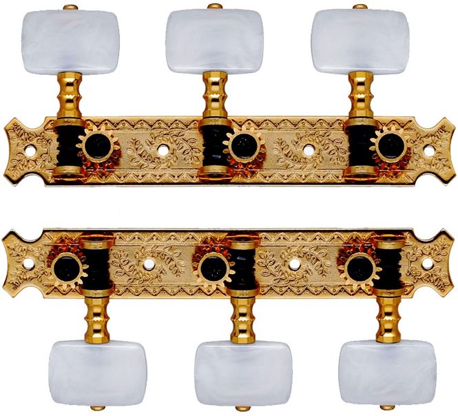 Hovedbilde Gotoh 35G-620EW-GG Forgylt. Knapper i hvit ...