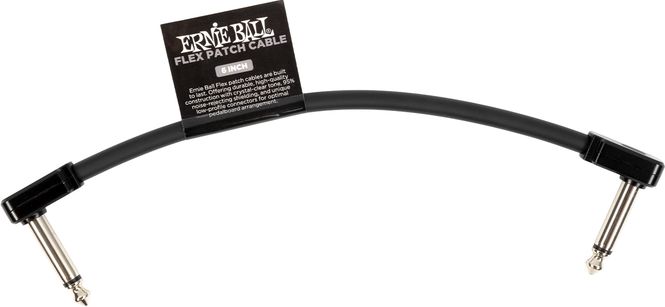 Hovedbilde Ernie Ball 6439 Flex Patch Cable Black 15cm