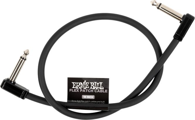 Hovedbilde Ernie Ball 6441 Flex Patch Cable Black 45cm