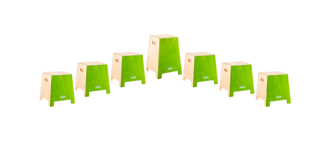 Hovedbilde Nino NINOSET990GR Classroom Stackable Cajon Small, 7 pcs.