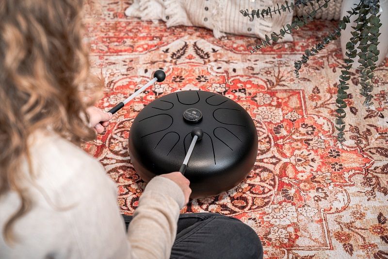 Meinl STD1BK Steel Tongue Drum, A-Minor, Black