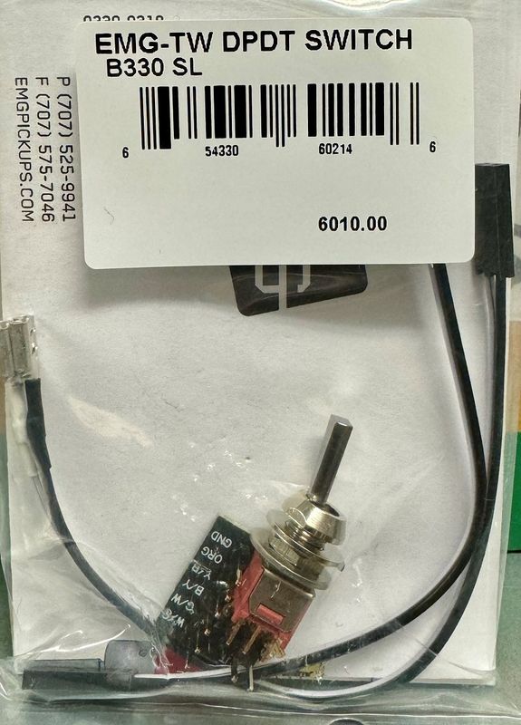 Emg 6010.00 DPDT TW Switch (Double Pull Double Throw) SL, B330