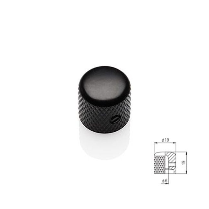 Hovedbilde Emg 0280-0253 Flat Dome Knob, Black Satin