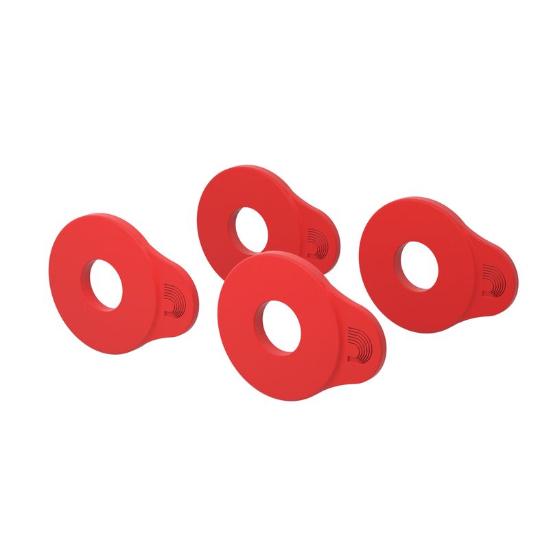 D'Addario PW-FLSB-04RD Flex Lock Strap Blocks (4/st) Red