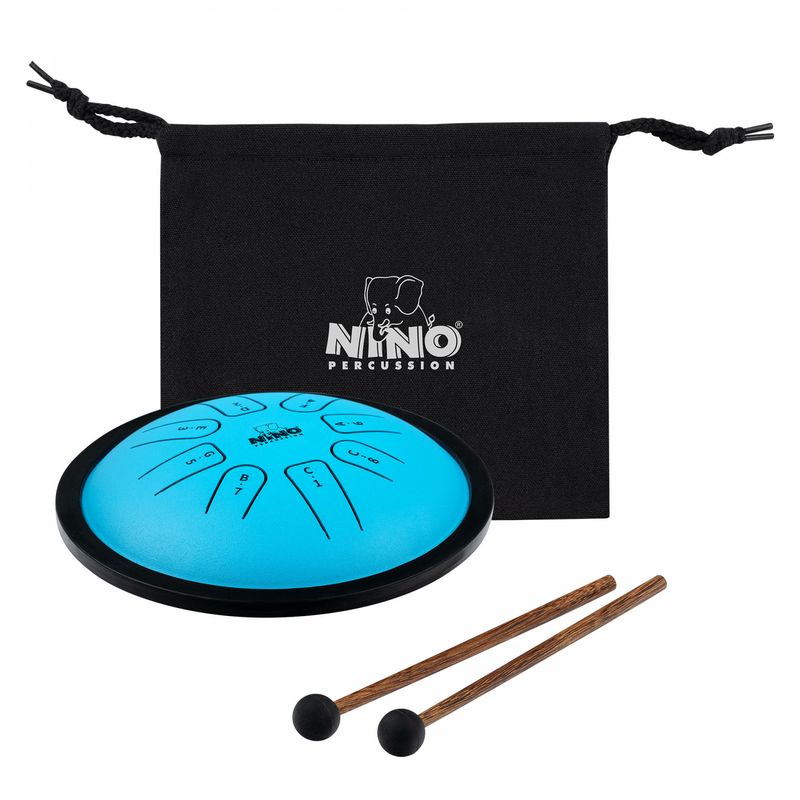 Nino NINO981 NINO Steel Tongue Drum, Small 7'', Blue