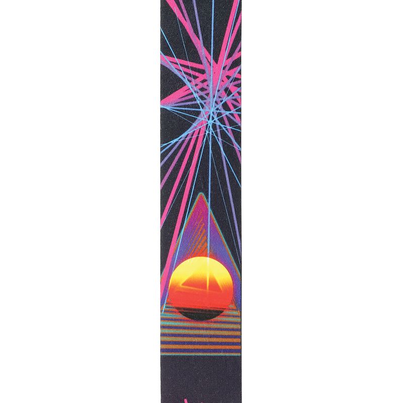 D'Addario 50RUN80 Axelband Polyester Woven 50mm - Neon Stars