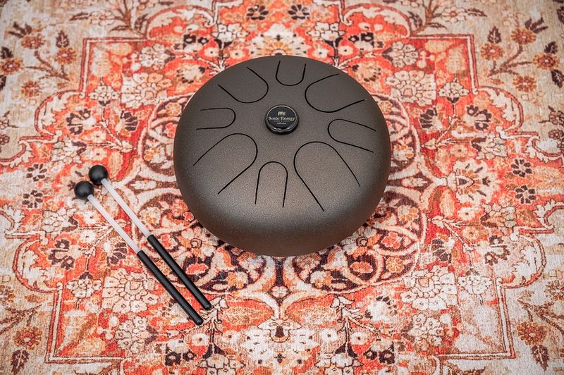 Meinl STD3VB Steel Tongue Drum, G-Major, Brown