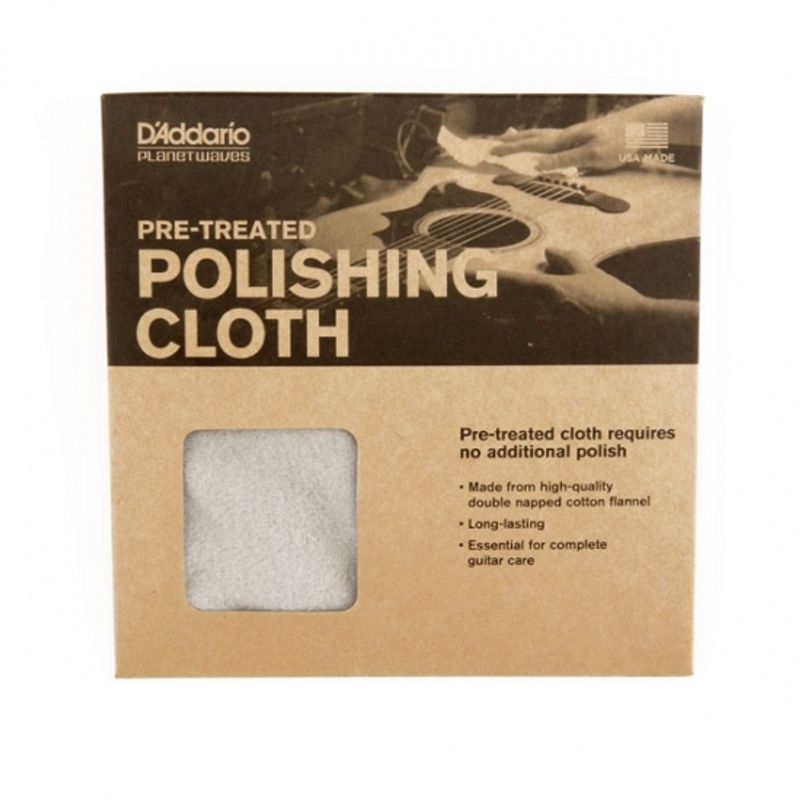 D'Addario PWPC1 Polish Cloth (Pre-treated)