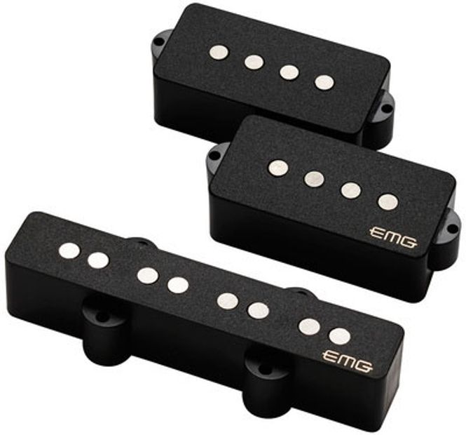 Hovedbilde Emg GZR-PJHZ-BK Pickup Set Geezer Butler PJHZ passiv Black